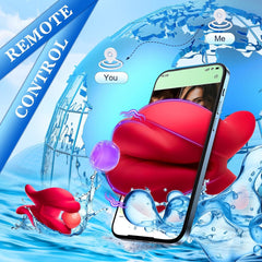 Mouth-shaped Nipple Clamps Stimulator with APP Remote Control