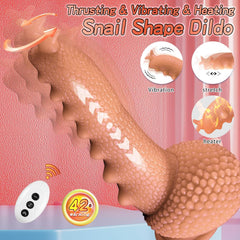 9.06‘’ Thrusting Monster Snail Dildo Vibrator with 3 Thrusting & 9 Vibrating Modes