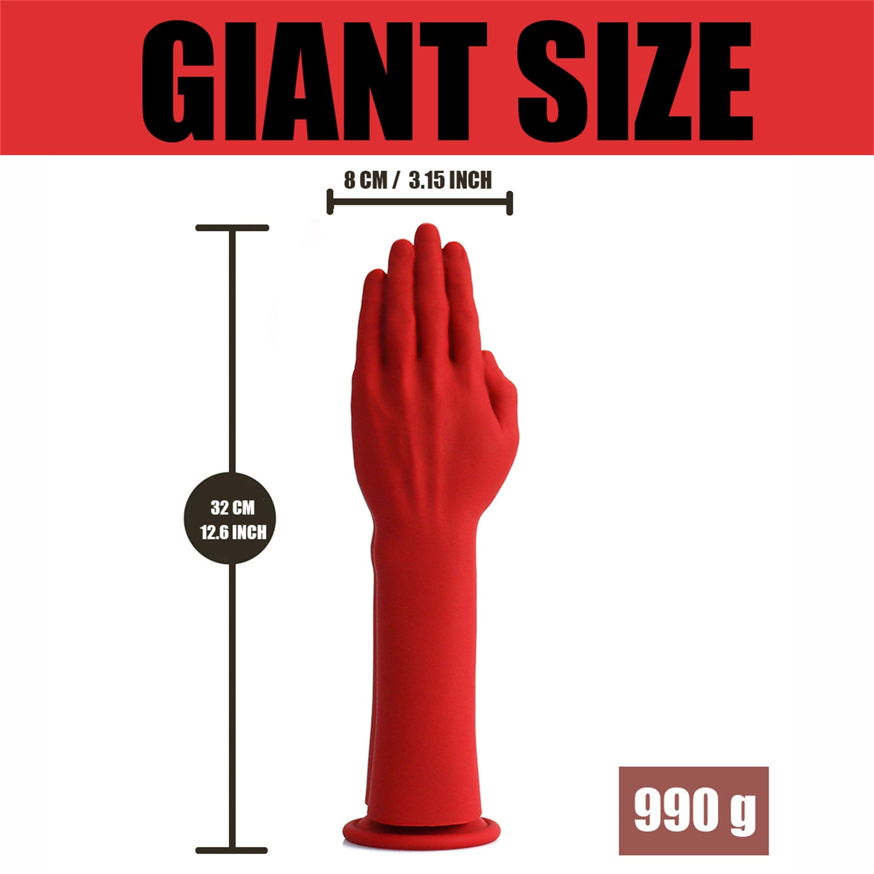 AIMITEX Giant Penis Liquid Silicone Dildo Butt Plug Sex Toy