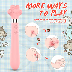 Cute Cat Paw 7 Flapping Clitoral G Spot Vibrator