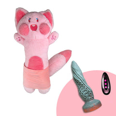 Plush Dildo Machine Thrusting Licking Dildo Machine Sex Toy With Remote Control