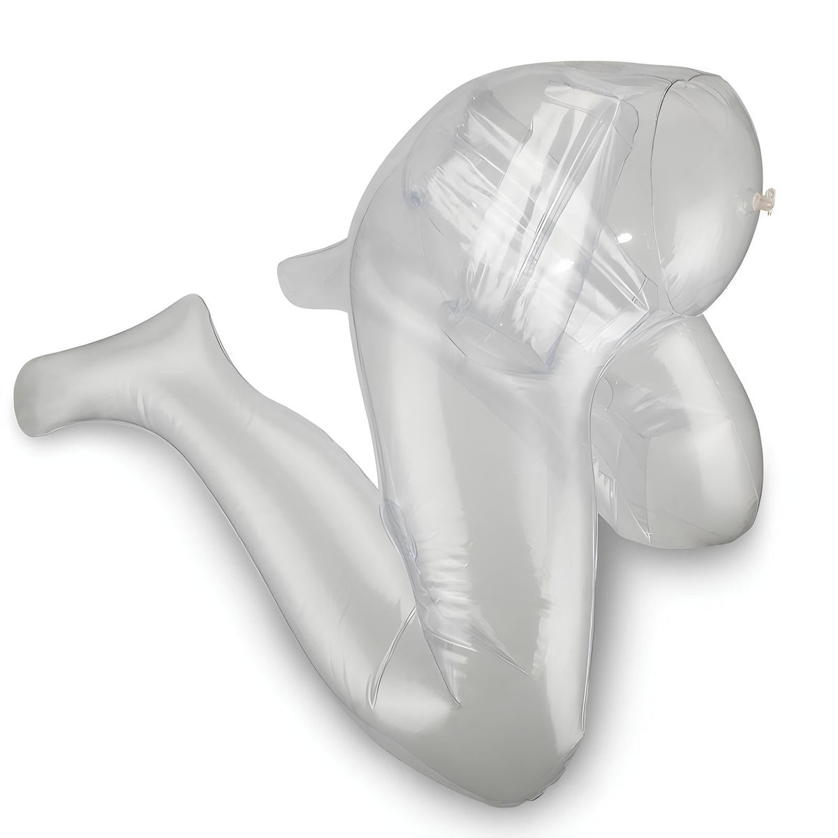 PVC Inflatable Female Half-body Toroso Transparent Model