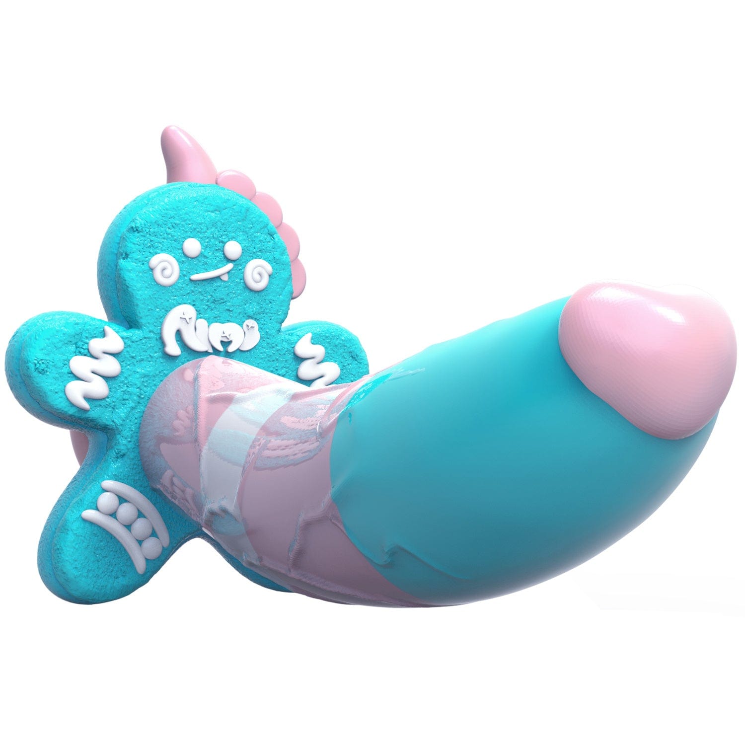 7.08‘’ AIMITEX Gingerbread Man Dildo Suction Cup Manual Masturbator