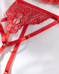 Love Language -  Lace Lingerie Set - Red