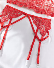 Love Language -  Lace Lingerie Set - Red