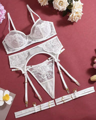 Catch Your Breath - White Lace Lingerie Set