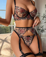 Oh Me Oh My -  Sheer Lace Lingerie Set
