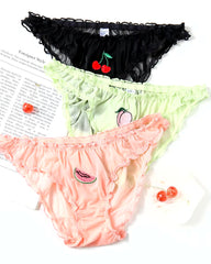 Fruitylicious 3-Pack Women's Bikini Briefs - S,M, L, XL, 2XL