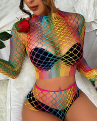True Colours - Two Piece Bodystocking One Size Suits 8 - 12