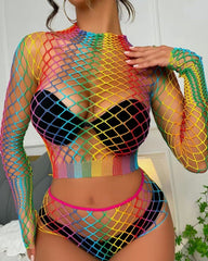 True Colours - Two Piece Bodystocking One Size Suits 8 - 12