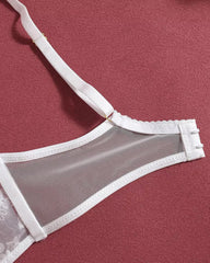 Catch Your Breath - White Lace Lingerie Set