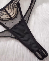 Nostalgic Nights -  Embroidered Lace Lingerie Set