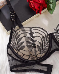 Nostalgic Nights -  Embroidered Lace Lingerie Set