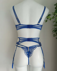 Heaven on Earth - Sheer, Blue, Sexy Lingerie Set