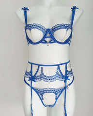 Heaven on Earth - Sheer, Blue, Sexy Lingerie Set