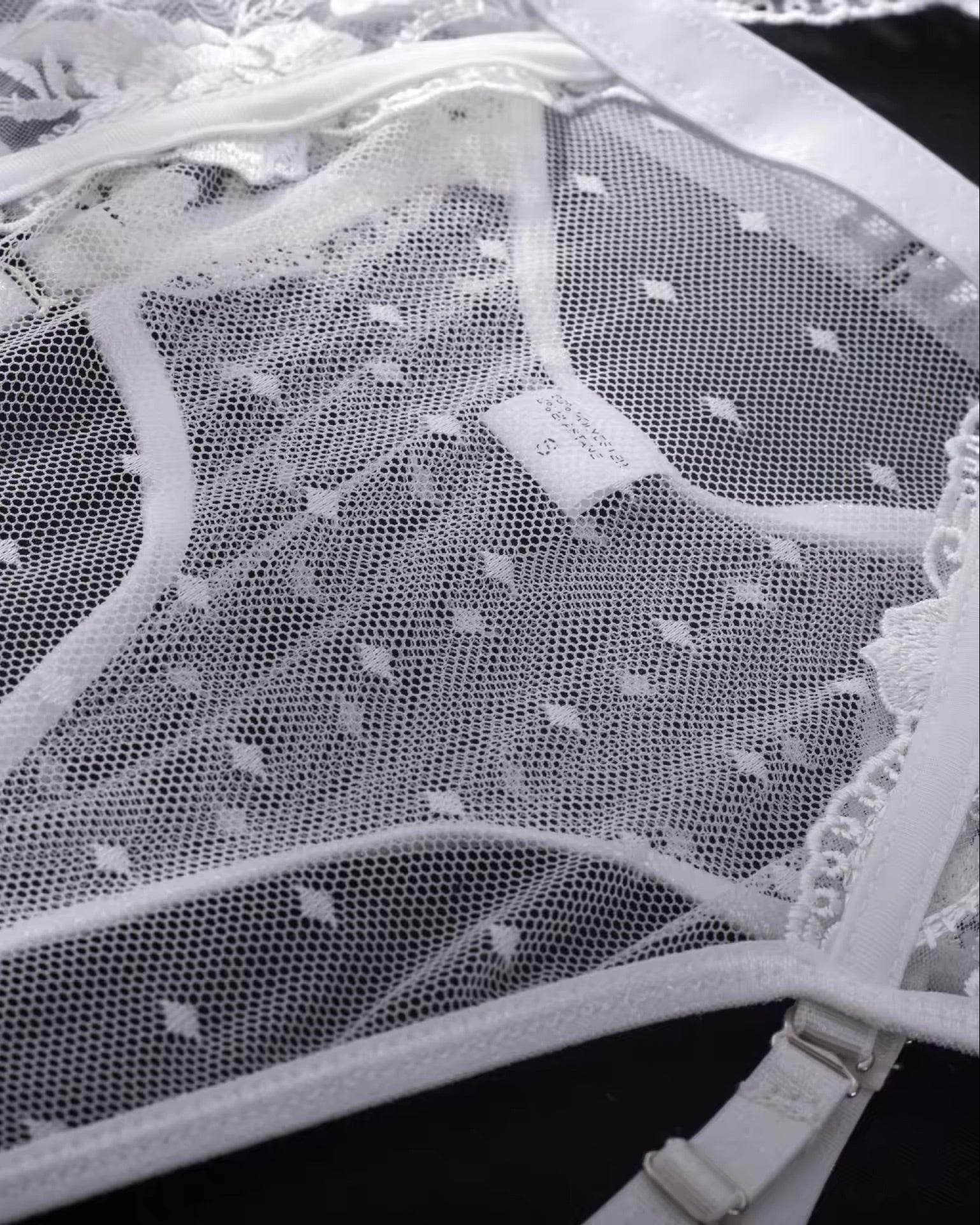 And Just Like That - White Lace Bodysuit - Last L
