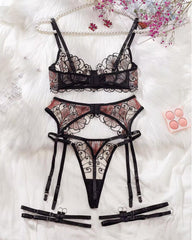 Oh Me Oh My -  Sheer Lace Lingerie Set
