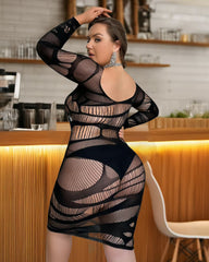 From Dusk till Dawn - Curvy Stretch Chemise Bodystocking