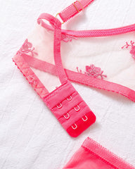 Just My Type - Pink Floral Lingerie Set