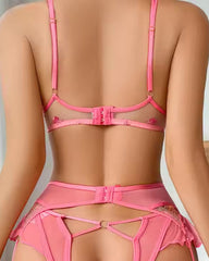 Just My Type - Pink Floral Lingerie Set
