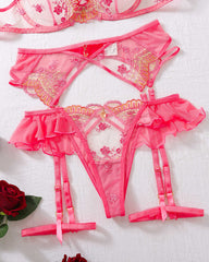 Just My Type - Pink Floral Lingerie Set