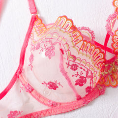 Just My Type - Pink Floral Lingerie Set