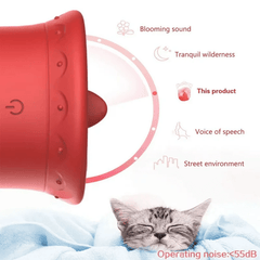 Christmas Tongue Licking Sucking Vibrator APP Controlled Clitoral Stimulator for Women