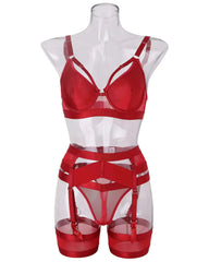 A Night to Remember – Curvy Lingerie Set - Red