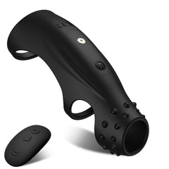 10 Vibrating Cock Ring G-spot Stimulator With Remote Control