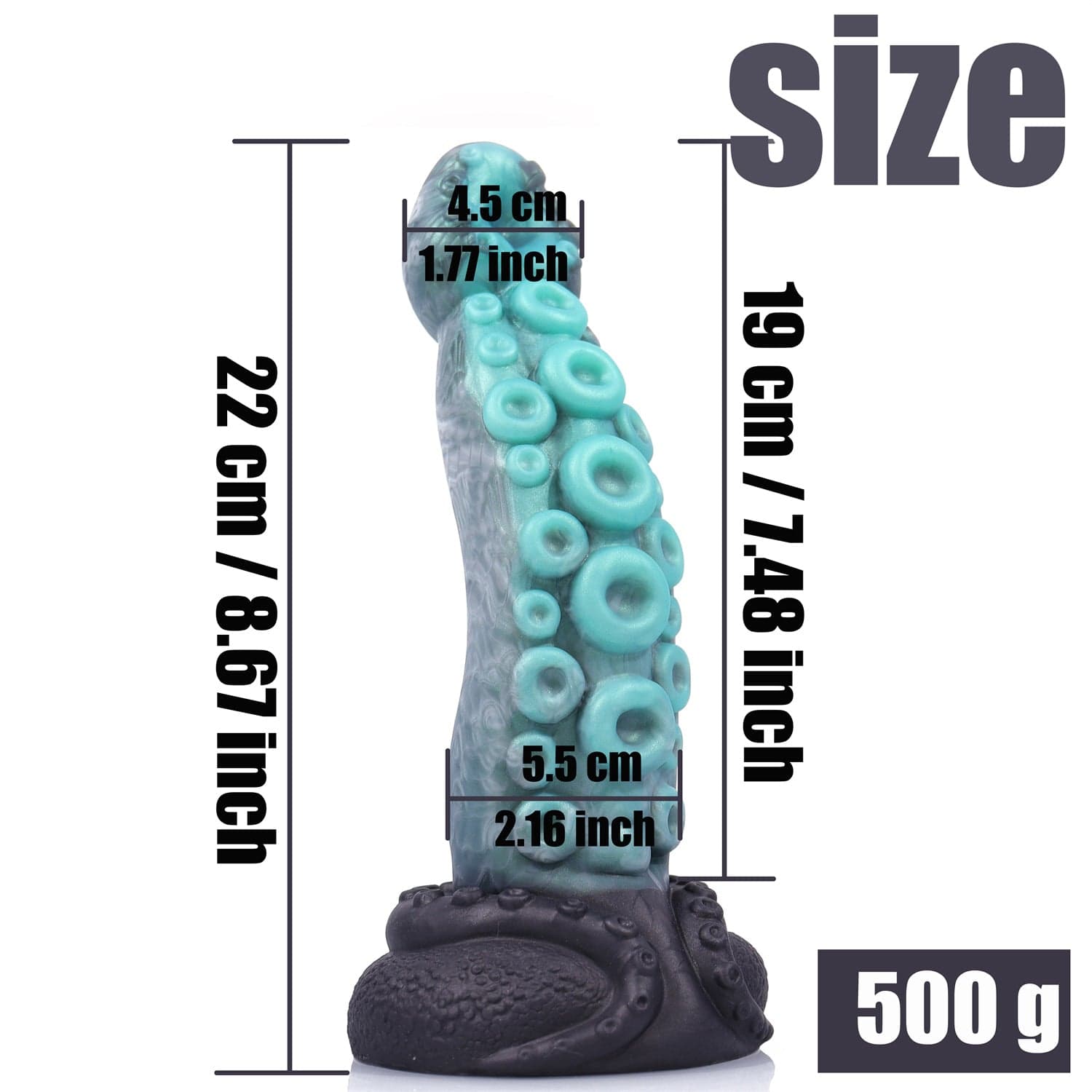 7.48‘’ Octopus Tentacles Colorful Alien Male and Female Masturbator