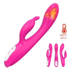 Female Masturbation Device Rabbit Heated Vibrator Waterproof
