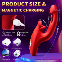 Red Lip Pro Biting Clit Scratching G Spot Vibrator