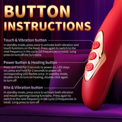 Red Lip Pro Biting Clit Scratching G Spot Vibrator