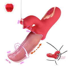Realistic Tongue Licking Swinging G-spot Vibrator