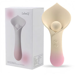 Calla Lily Tongue Licking Double - Headed Clitoral Vibrator