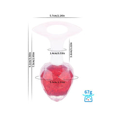 Diamond Crystal Rainbow Wearable Butt Plug Anal Sex Toy