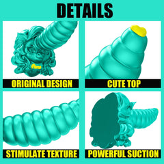 6.7‘’ AIMITEX Unicorn Silicone Shaped Penis Anal Plug Masturbator