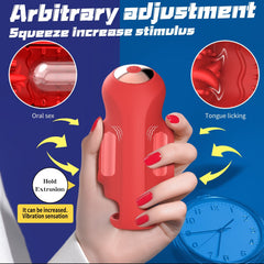 APP Control Male Trainer with Double Vibration & Locking Ring