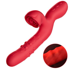 Rose 7 Thrusting Wiggling Clit Stimulator G-spot Vibrator