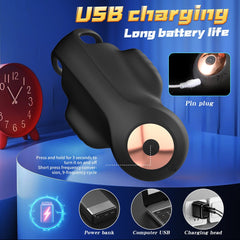 APP Control Male Trainer with Double Vibration & Locking Ring