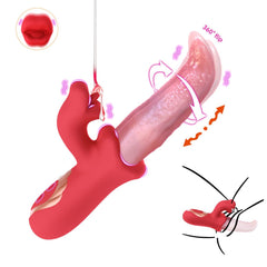 Realistic Tongue Licking Swinging G-spot Vibrator