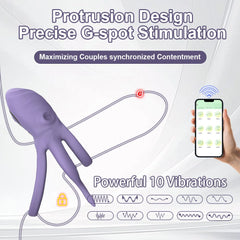 Octopus Lock Delayed Ejaculation Penis Ring Wireless APP
