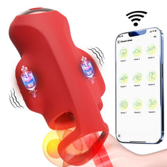APP Control Male Trainer with Double Vibration & Locking Ring