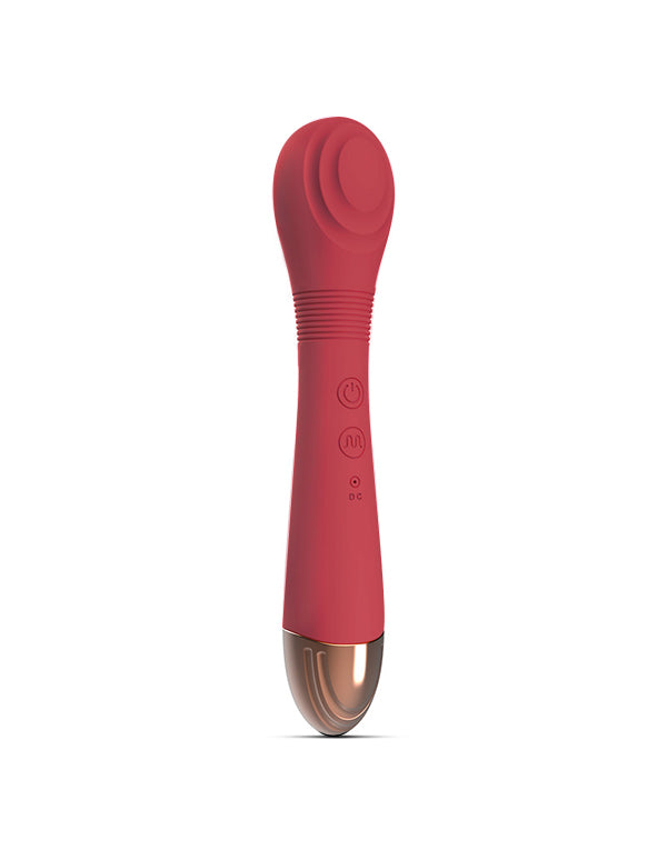 Pellegrace Athena's Goddess Scepter Rechargeable Clitoral Stimulator with Tongue-licking