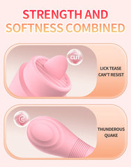 Pellegrace Athena's Goddess Scepter Rechargeable Clitoral Stimulator with Tongue-licking