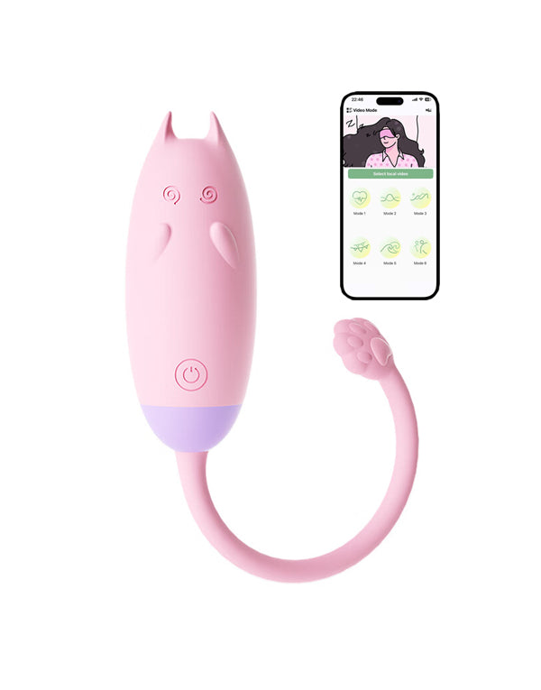 Pellegrace Dizzy Cat APP and Wireless Button Controlled Wearable Egg Vibrator