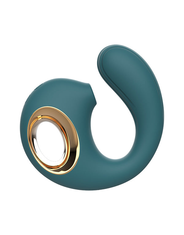 Pellegrace Little Dolphin Sucking Vibrator with Push & Pull Finger Grip Zone