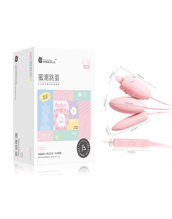 Pellegrace Mini 3-Point Tongue Licking Clitoral Vibrator With USB Charging