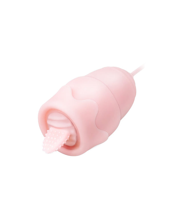 Pellegrace Mini 3-Point Tongue Licking Clitoral Vibrator With USB Charging