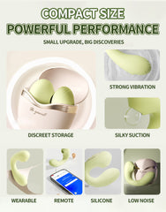 Pellegrace Spring Awakening High-end App Controlled Sucking Vibrator with Storage Box